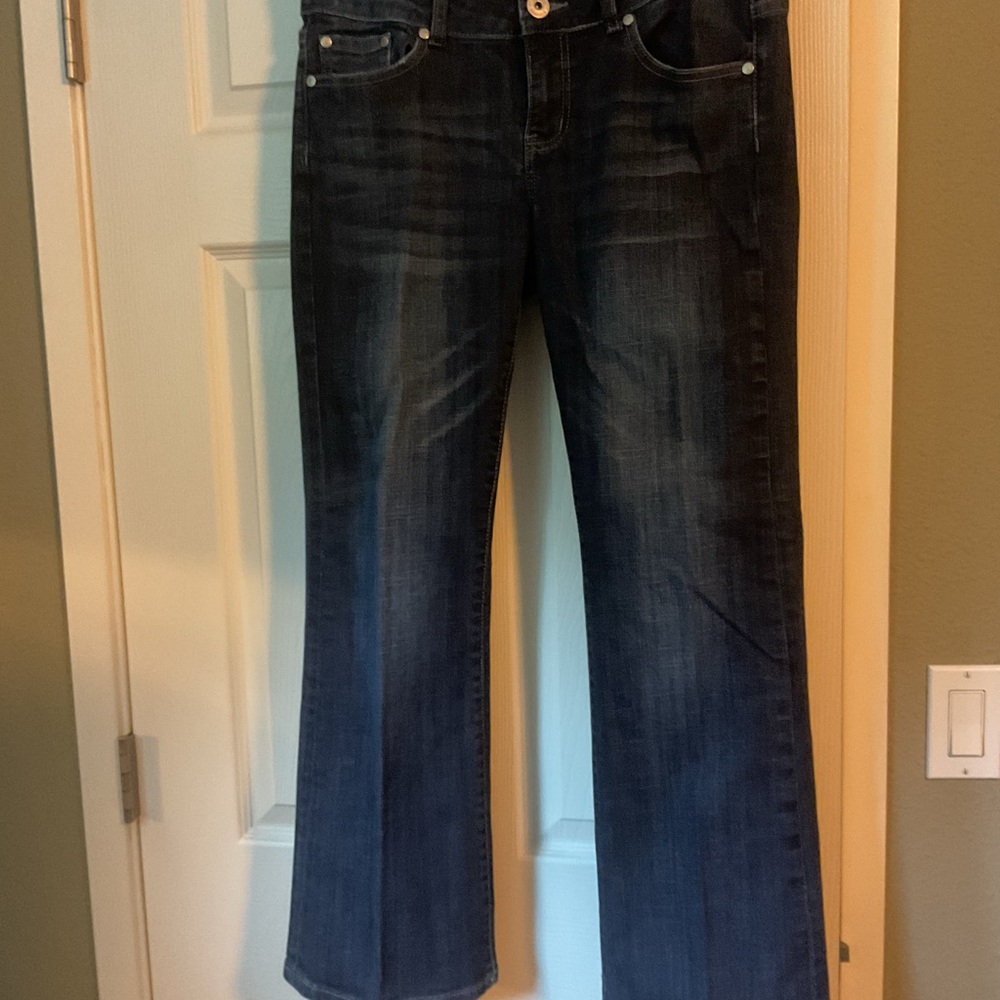 Stetson Dark Indigo Women's Zig Zag Flare Jeans